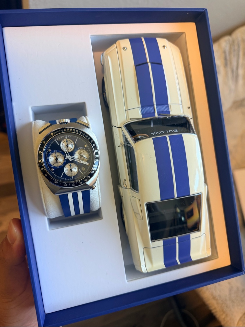Bulova White and Blue Shelby Limited Edition